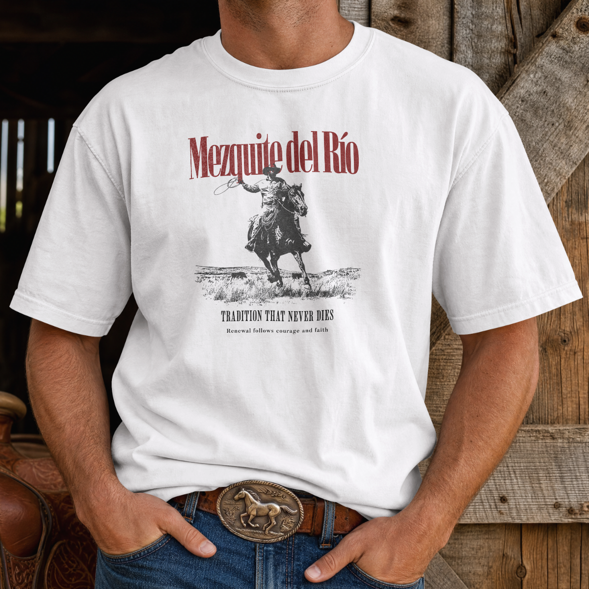 Mezquite del Río Cowboy Rodeo Tee
