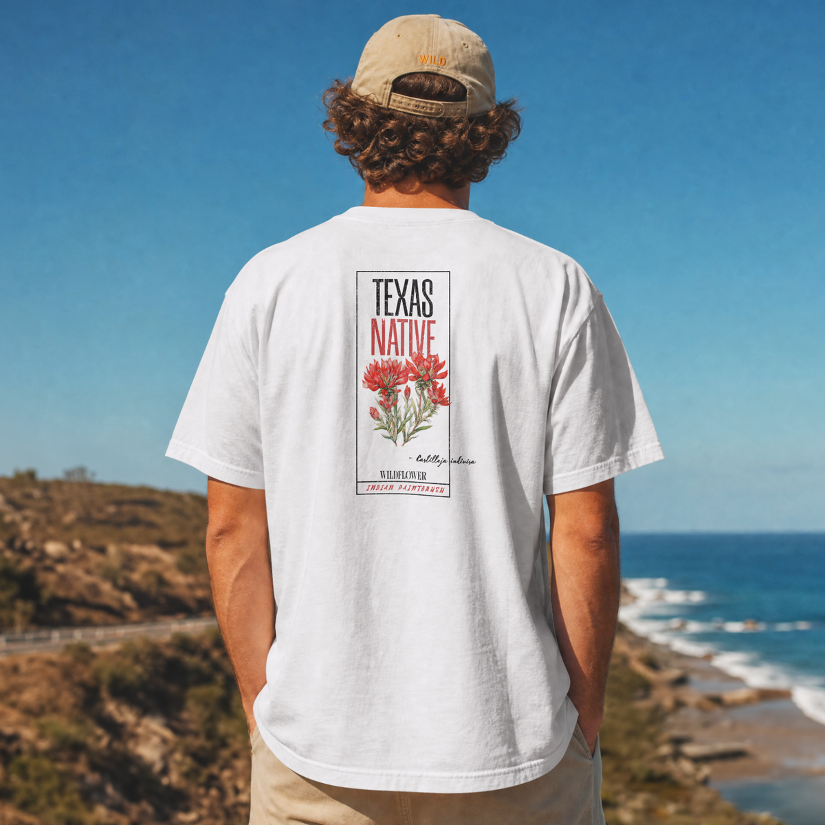 Texas Native Indian Paintbrush Wildflower Tee
