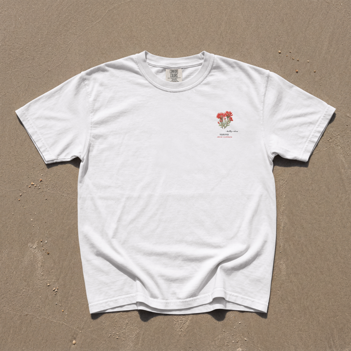 Texas Native Indian Paintbrush Wildflower Tee