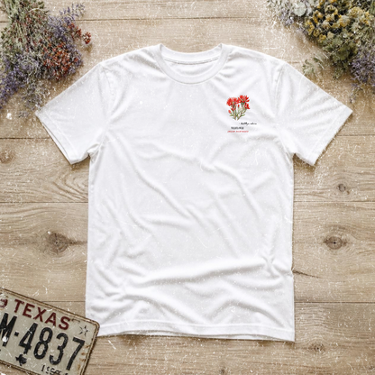 Texas Native Indian Paintbrush Wildflower Tee