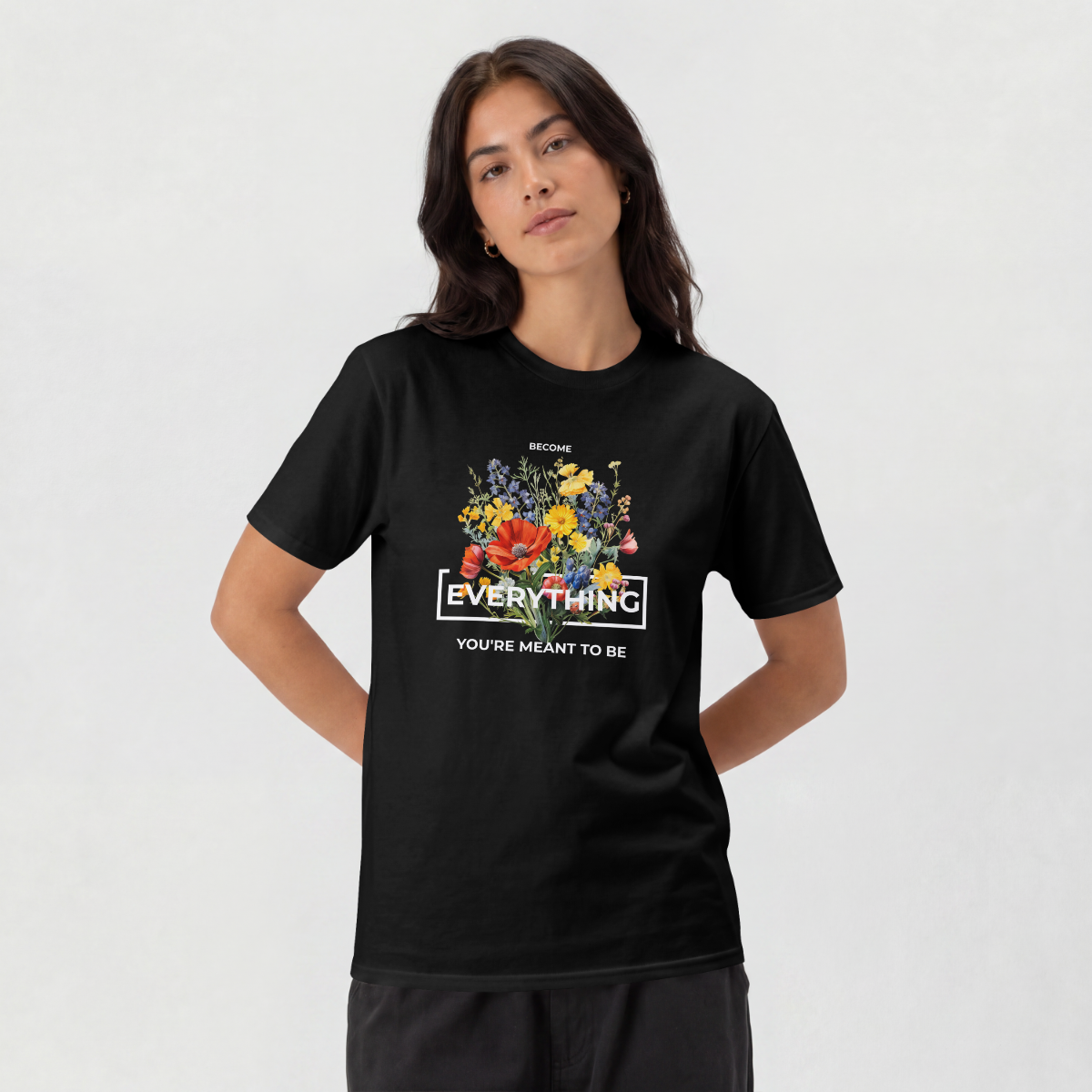 Become Everything Floral T-Shirt
