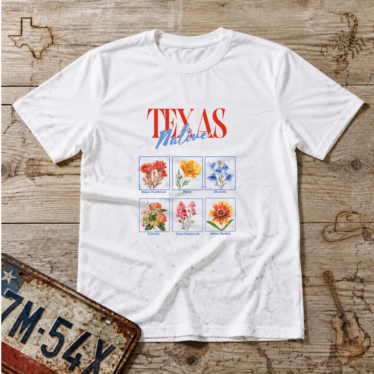 Texas Pride Wildflowers Tee