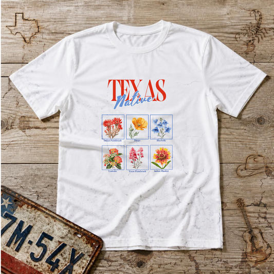 Texas Pride Wildflowers Tee